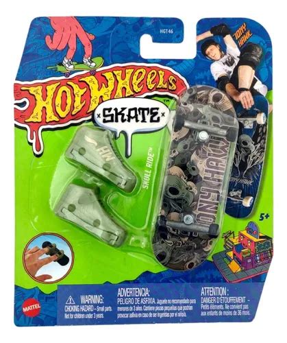 Hot Wheels Skate De Dedo Tenis Skull Ride Hgt