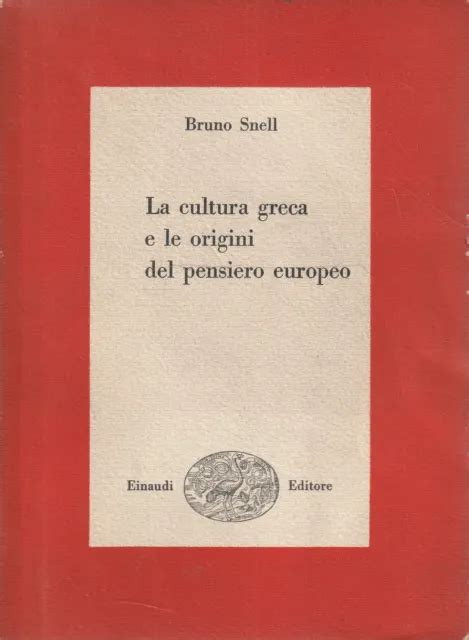 La Cultura Greca E Le Origini Del Pensiero Europeo Eur Picclick It