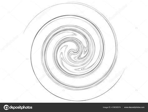 Curve Rotated Volute Helix Shape Spiral Swirl Twirl Design Element