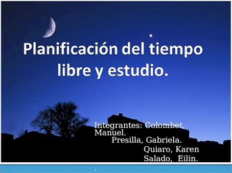 Ppt Planificaci C B N Del Tiempo De Estudio Ppt Dokumen Tips