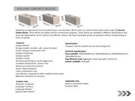 What Standard Sizes Of Hollow Concrete Block Knowledge