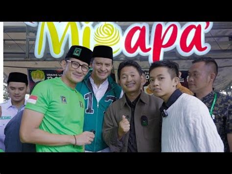 Diwan Kak Fikri Opening Mie Apa Dihadiri Pak Sandiaga Uno YouTube