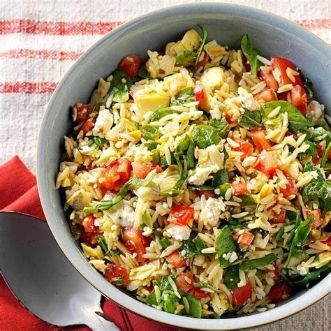 Orzo Vegetable Salad Recipe Taste Of Home