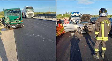 Incidente Stradale All Alba Auto Contro Un Camion Morta Una Donna