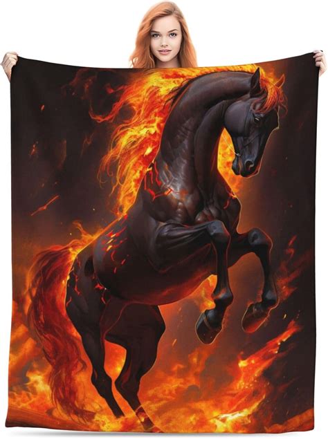 Amazon.com: Horse Throw Blanket 50x60 Inch, Soft Flannel Fleece Cozy Plush Blankets Gifts for ...