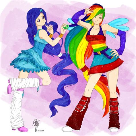 Rarity and Rainbow Dash by oOCrazyKittyOo on DeviantArt