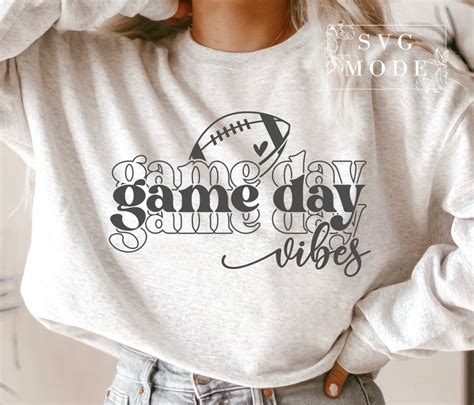 Game Day Vibes Svg Png Pdf Game Day Svg Football Svg Game Day T