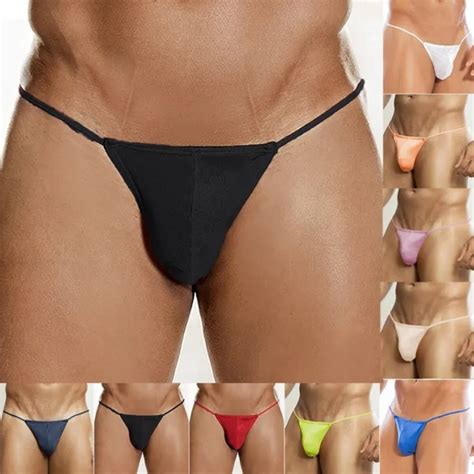 Hommes Sexy Slip Bikini Suspensoir G String Pochette Bulge Sous