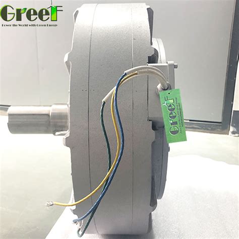 Coreless Axial Flux Permanent Magnet Generator 1kw 2kw For Vertical