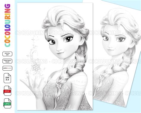 Frozen Fever Elsa Coloring Pages