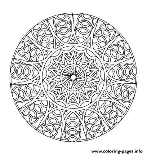 Free Mandala Difficult Adult To Print 8 Coloring Pages Printable