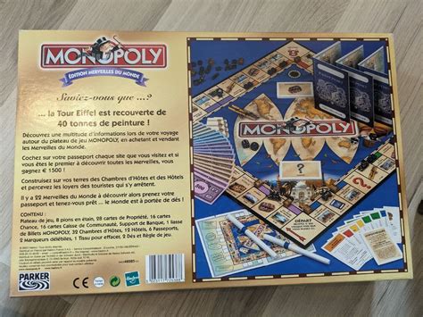 Jeu Monopoly Les Merveilles Du Monde Kaufen Auf Ricardo