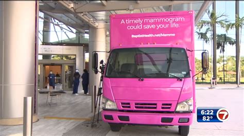 Miami Cancer Institute At Baptist Health Reveals Pink Truck WSVN