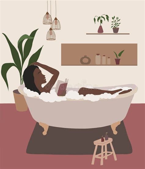 Black Woman Bathtub Stock Illustrations 704 Black Woman Bathtub Stock