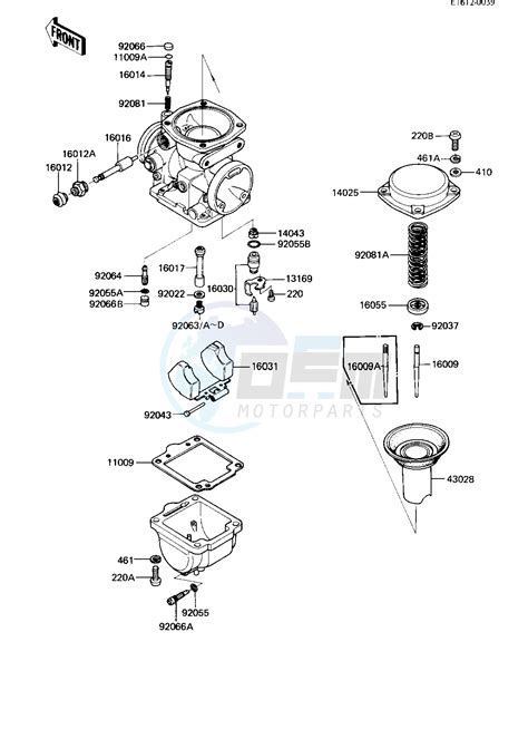 Carburetor Parts Kawasaki Kz 750 R [gpz] R1 [gpz] 1982