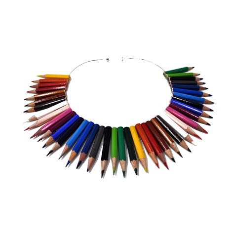 Colored Pencil Necklace Pencil Jewelry Colored Pencil Etsy