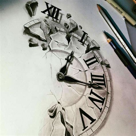 Tatouage Horloge Clock Tattoo Design Broken Clock Tattoo Time Tattoos