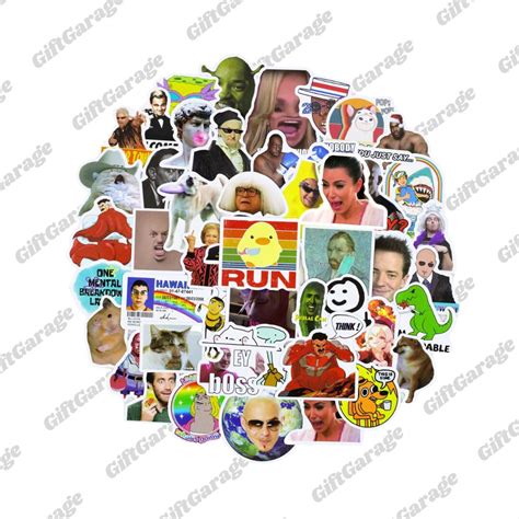 100 Funny Meme Sticker Packs High Quality Internet Meme Etsy