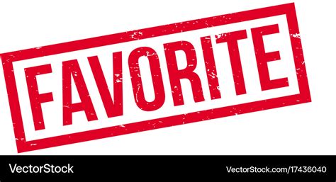 Favorite Rubber Stamp Royalty Free Vector Image