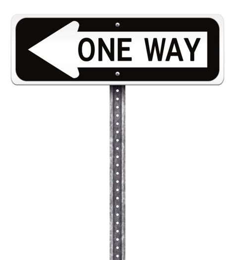 One Way Sign Clip Art Illustrations, Royalty-Free Vector Graphics ...