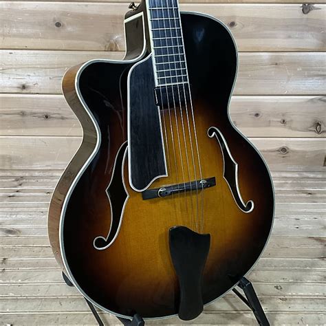 Eastman Ar805ce Sbl Left Handed Archtop Electric Guitar Used Reverb