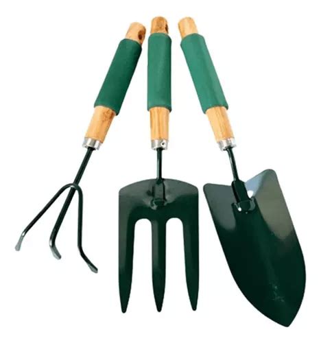 Kit Set Jardinería Huerto 3 Piezas Pala Tenedor rastrillo Cuotas