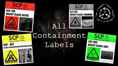 All Containment Labels Scp Containment Breach Ultimate Edition V5