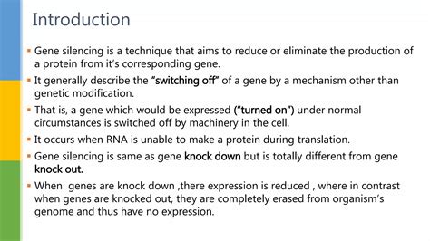 Gene silencing | PPT