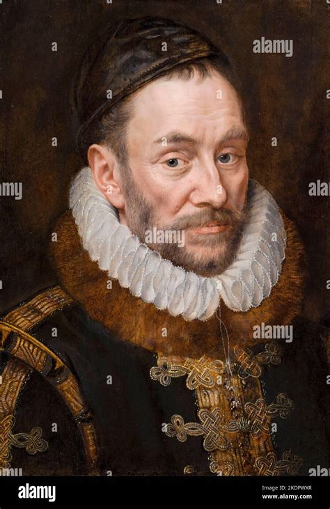 William I 1533 1584 Prince Of Orange Portrait Painting In Oil On