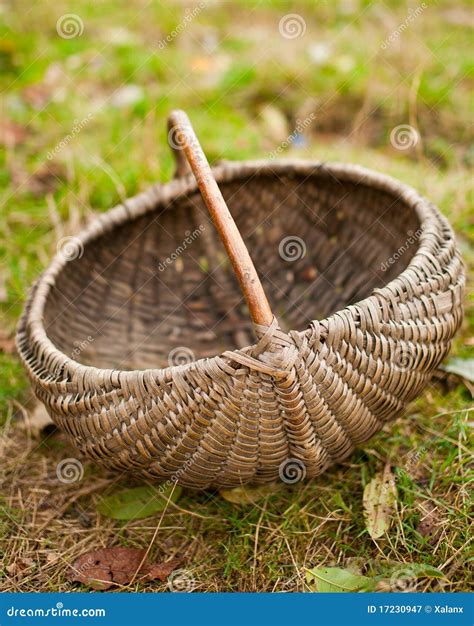 Thatch Basket Stock Image Image Of Farm Object Garden 17230947