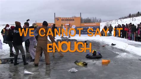 Calgary Icebreaker Polar Dip Amazing Set Up Crew Youtube