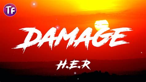 H E R Damage Lyrics Youtube