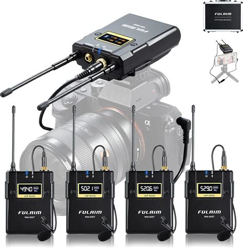 Fulaim Wm Sistema Microfono Lavalier Wireless Uhf Microfono