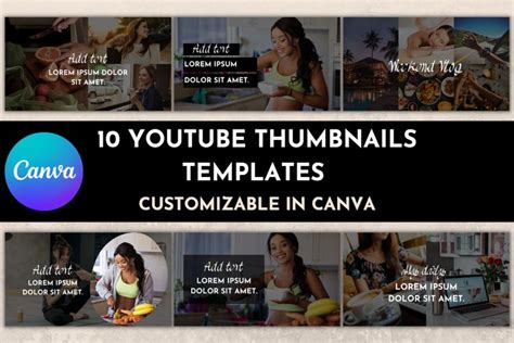 10 YouTube Thumbnails Templates Canva Templates