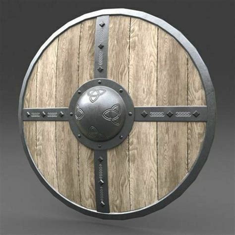 Medieval Wood Shield Round Battle Warrior Shield Wooden Round Shield 24