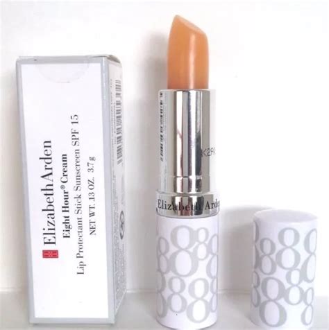 ELIZABETH ARDEN 8 Hour Lip Protectant Clear Unisex SPF15 3.7g Boxed £12 ...