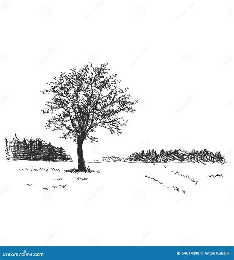 手剪影与树的风景 向量例证. 插画 包括有 ç»æž„æ, å±•æœ›æœÿ, å…¬å›­, å…¨èƒ½ - 64614308