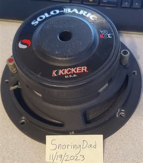 Completed Stillwater Designs Kicker Solo Baric S8c Sub 8 Old