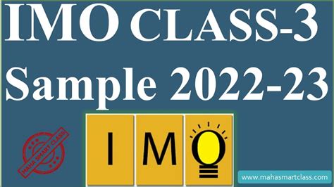 Imo Class 3 Imo Sample Paper 2022 2023 Solved Sample Model Test