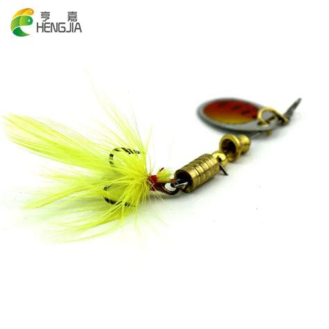 HENGJIA 6cm 3 6g Hard Metal Trolling Spinnerbaits Wobbler Sequin