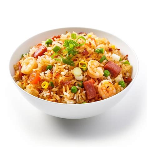 Premium Ai Image Asian Egg Fried Rice Vegetables