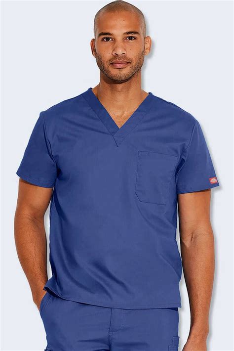 83706 Dickies Classic Unisex V Neck Scrub Top Professional Comfort