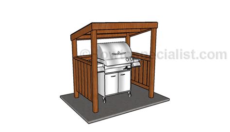 BBQ Grill Shelter Plans | HowToSpecialist - How to Build, Step by Step DIY Plans