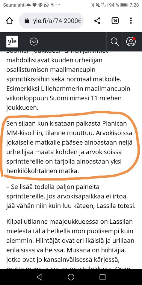 Tino Tiilikainen on Twitter Arvokisoissa 50km n hiihtäjille on