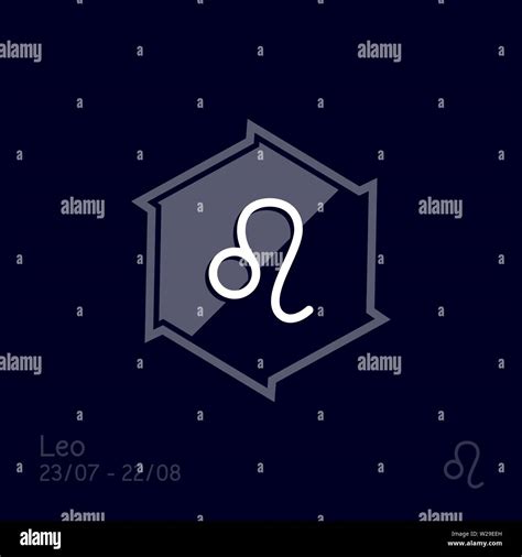 Leo Zodiac Stock Vector Images Alamy