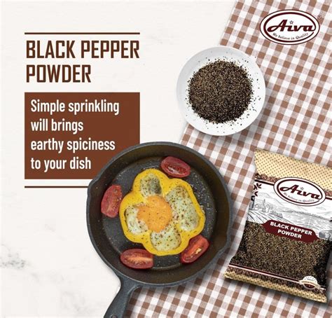 Aiva Black Pepper Powder Is Made By Grounding Whole Pepper Black