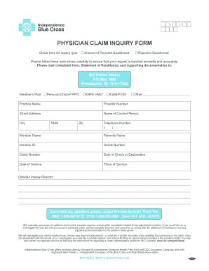 Claim Inquiry Form Fill Online Printable Fillable Blank PdfFiller