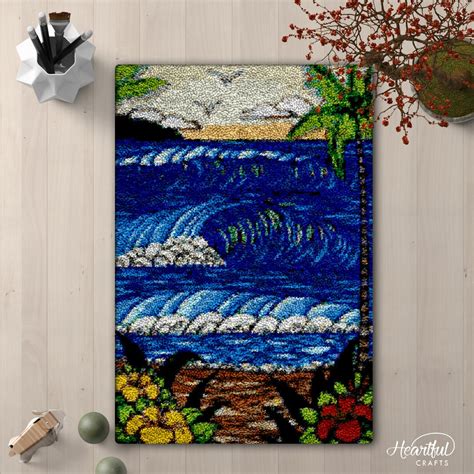 Hang Loose Diy Latch Hook Rug Making Kit For Adults Latch Hook Crafts