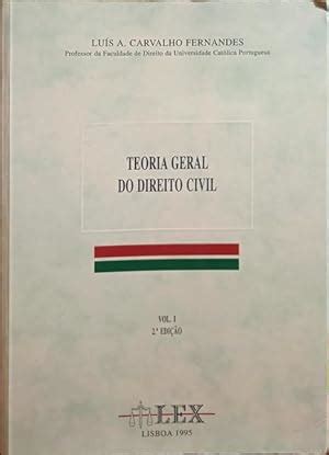 Teoria Geral Do Direito Civil Vol I Edi O Von Carvalho