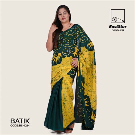 Sri Lankan Batik Saree Bsm214 East Star Handlooms